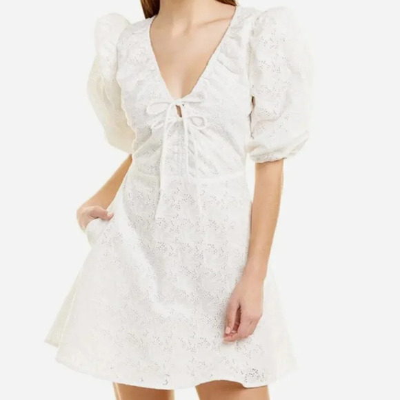 Nicholas the Label Danni Dress Featherington Eyelet White Lace 6 - Picture 12 of 12